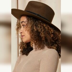 Heads of State FIRE! NIB! The Classic Bespoke Handmade 100% Wool Fedora. Sz Lg.